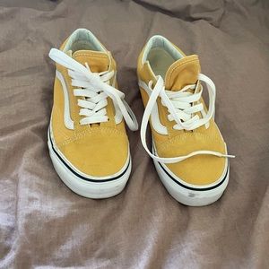 Cute yellow vans! Worn once!